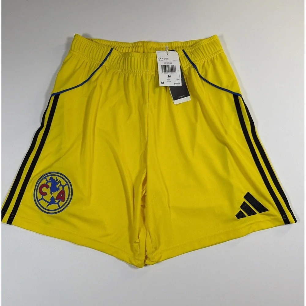 Adidas Club America 25/26 Home Yellow Shorts JN8611 Men's Size M NWT $60